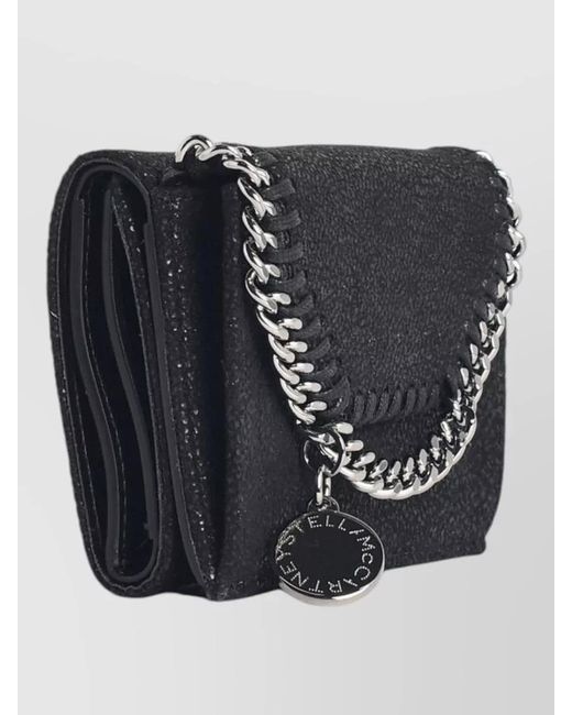 Stella McCartney Black Tri Fold Purse