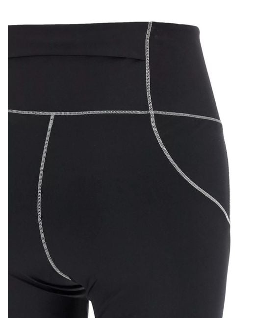 Moncler Black Logo Patch Leggings