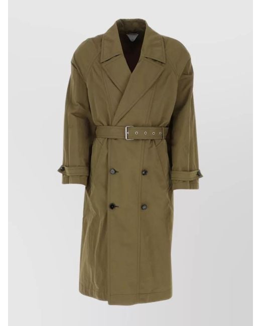 Bottega Veneta Green Nylon Trench Coat for men