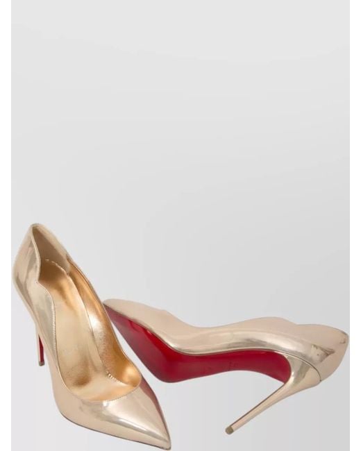 Christian Louboutin Natural Leather Pumps
