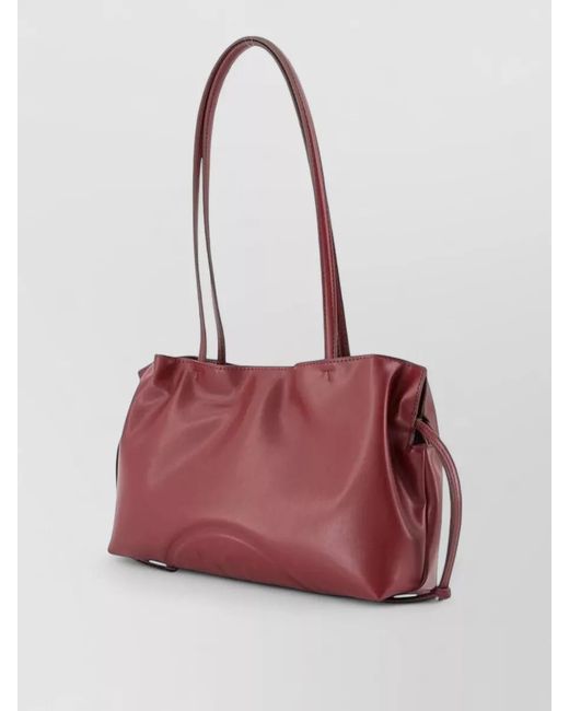 Tory Burch Red Ella Small Shopper Bag Synthetic