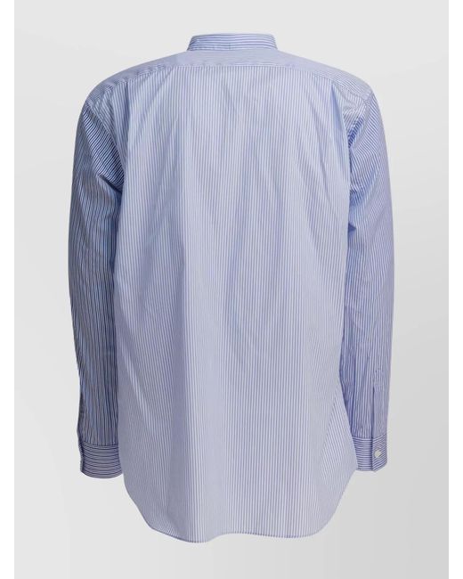 Comme des Garçons Blue Cotton Shirt for men