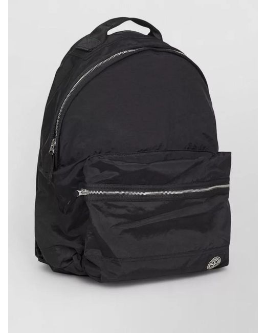 Stone Island Black Backpack for men