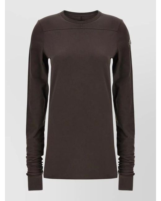Rick Owens Brown Rick Owens Girder Jersey Long Sleeve T-Shirt
