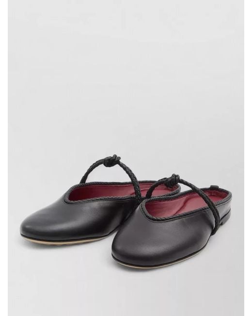 Bottega Veneta Multicolor Leather Open Back Ballerina Flats