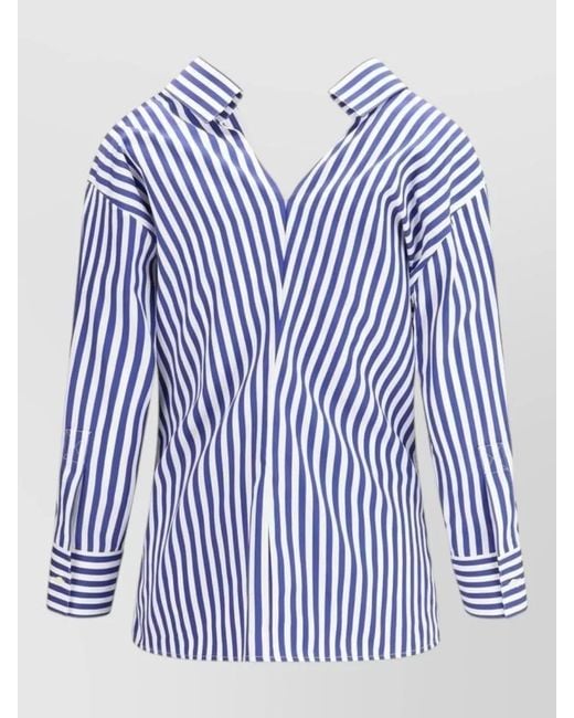 Givenchy Blue Patterned Cotton Shirt