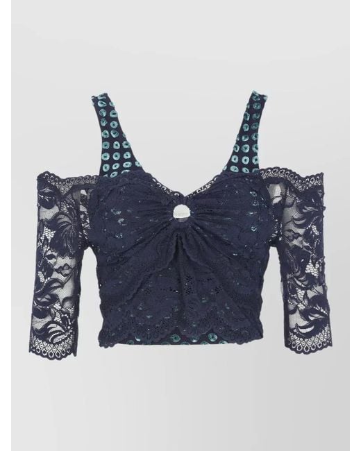 Rabanne Blue Sleeveless Mini Dress