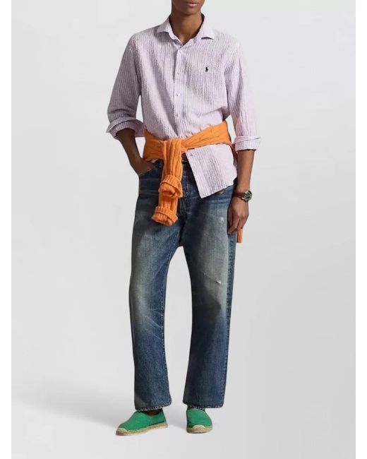 Polo Ralph Lauren Purple Ralph Lauren Buttondown Collar Shirt for men