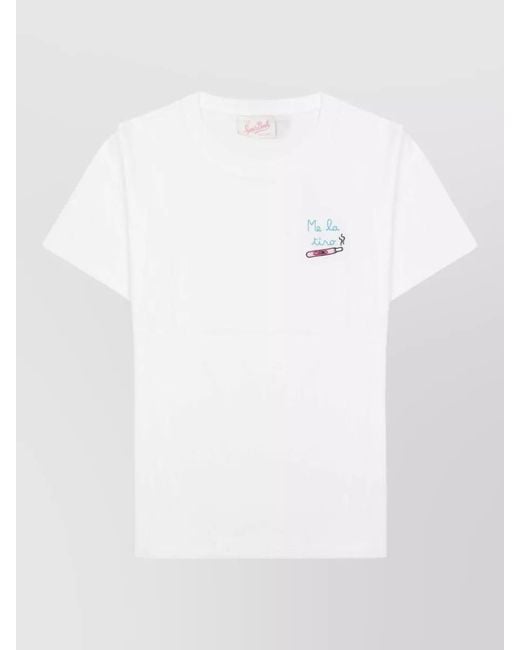 Mc2 Saint Barth White Emilie Cotton T-Shirt