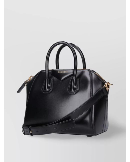 Givenchy Black Antigona Mini Leather Top Handle Bag