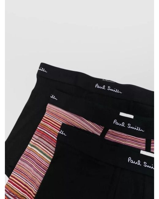 Paul Smith Black Trunk Set Signature Logo Waistband for men