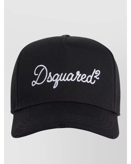 DSquared² Black Baseball Cap for men