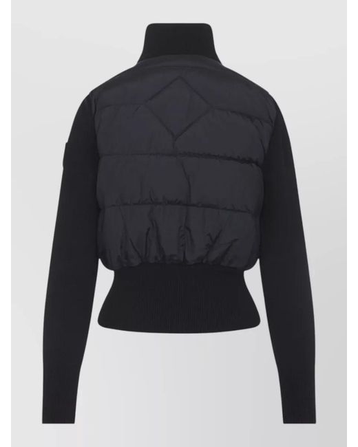 Canada Goose Blue Down Quilted Knit Puffer Jacket