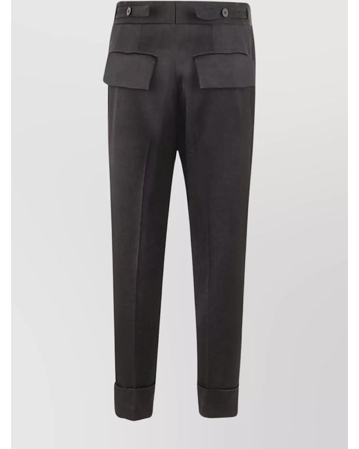 SAPIO Gray Tailored Trousers