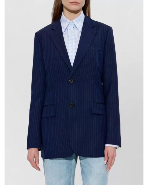 Moschino Blue Wool Blazer
