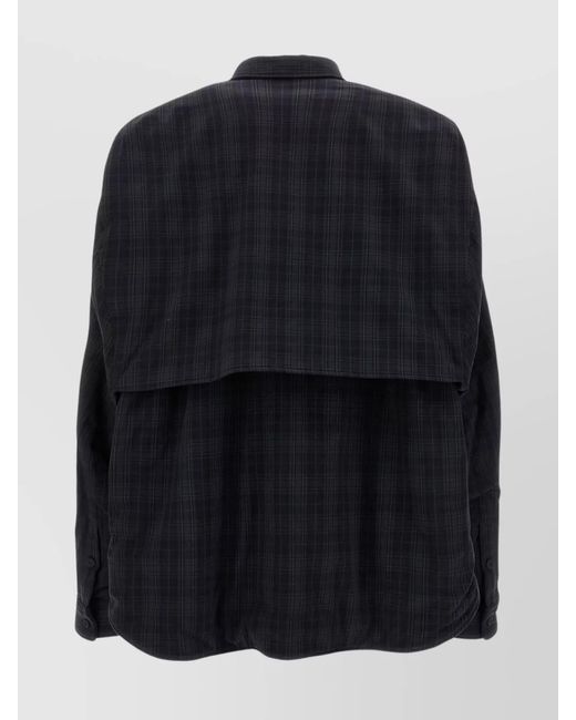 Balenciaga Blue Shirt Collared Neck Sleeveless