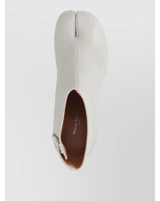 Maison Margiela Gray Leather Ankle Boots