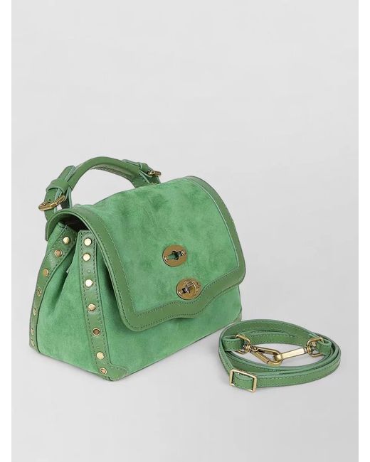 Zanellato Green Lambskin Shoulder Bag