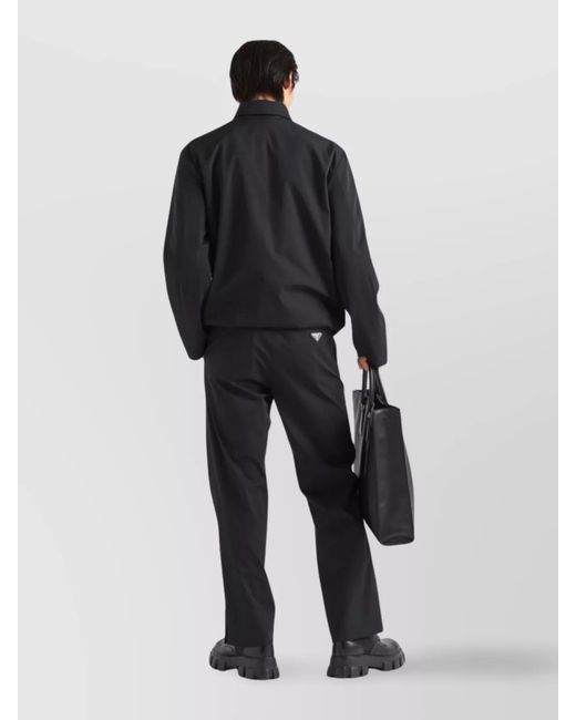 Prada Blue Straight-Leg Trousers for men