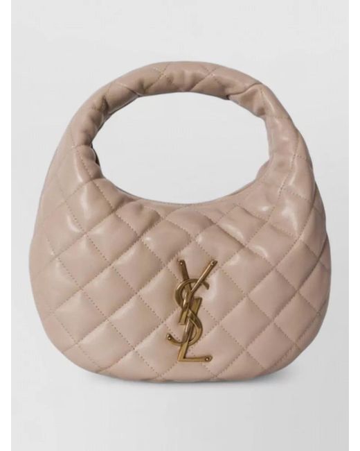 Saint Laurent Natural Icarino Tote Lambskin Nappa Quilted Bag