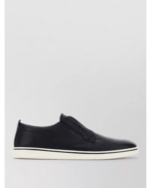 Ferragamo Multicolor Leather Slip-On Sneakers for men