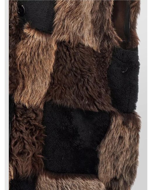 Marni Black Shearling Long Vest