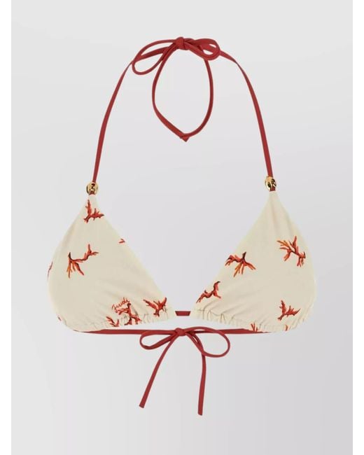 Fendi Pink Printed Bikini Top