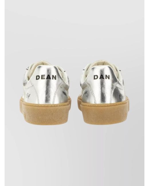 DSquared² Metallic Leather Low-Top Sneakers for men