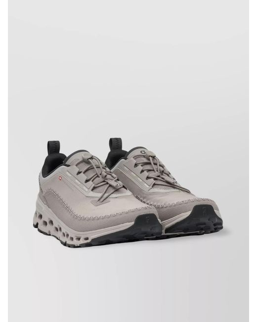 On Shoes Gray Recycled Polyester Low-Top Sneakers for men