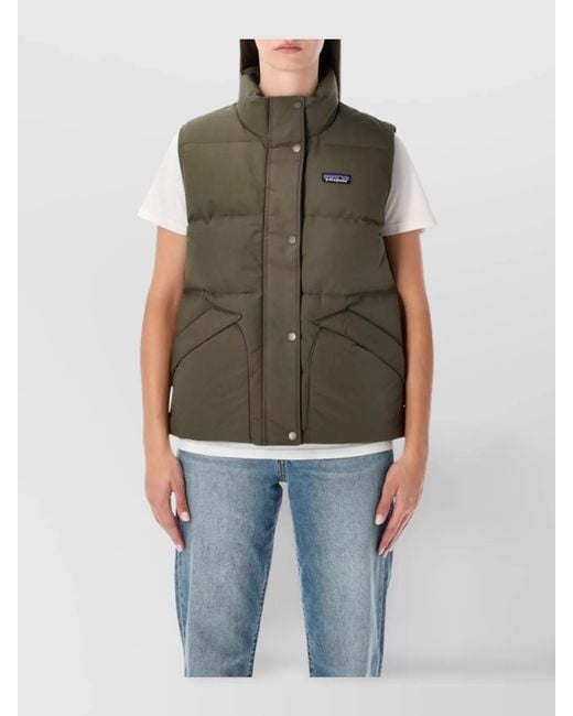 Patagonia Green Down Quilted Vest