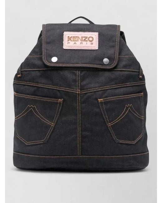 KENZO Black Backpack for men