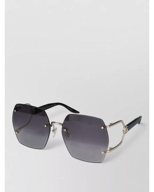 Gucci Multicolor Sunglasses Gg1562S 001 Hexagonal Gradient Lenses