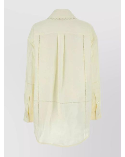 Bottega Veneta Yellow Linen Shirt