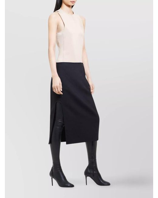 Courreges White Hooded Halterneck Sleeveless Bodysuit