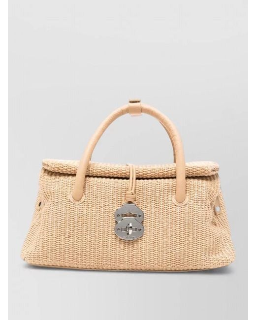 Zanellato Natural Dotta Vimini Small Tote Bag Woven