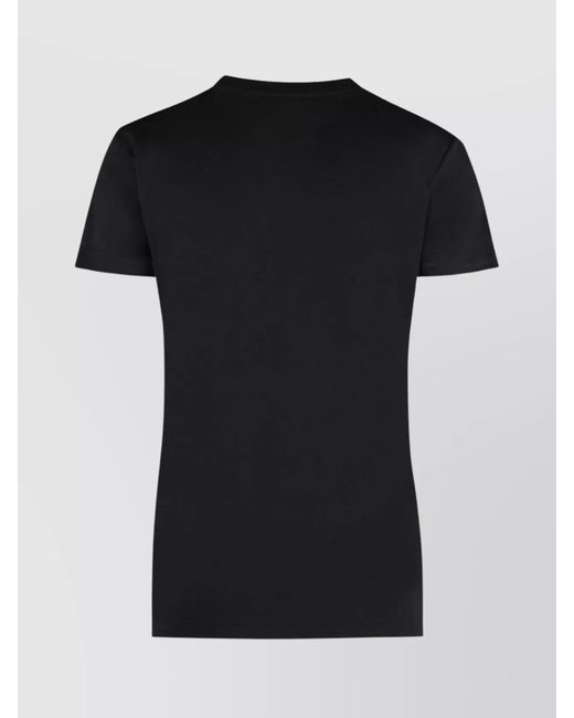 Vivienne Westwood Black Ribbed Cotton Crew-Neck T-Shirt