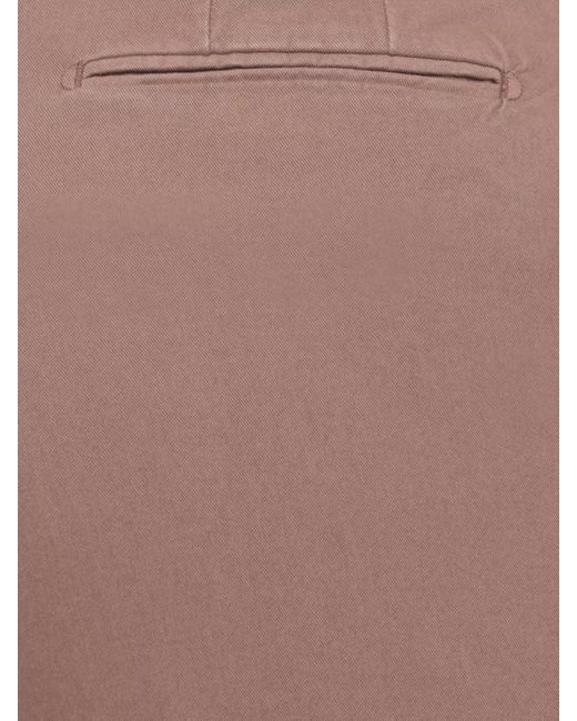 Briglia 1949 Brown Straight Leg Pants Belt Loops Pockets