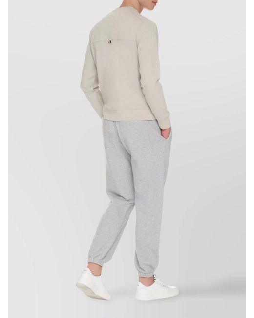 K-Way Gray Ribbed Sweatshirt for men