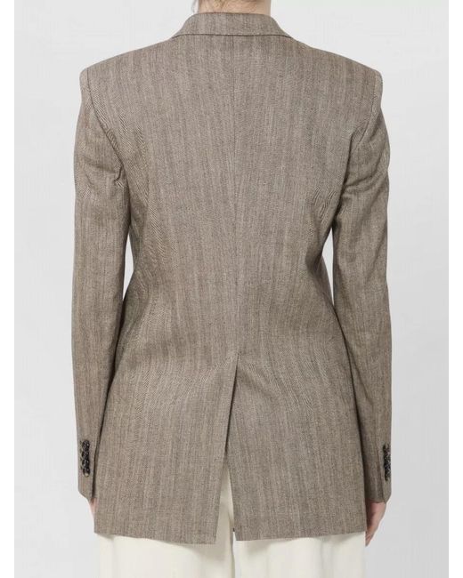 Tagliatore Gray Double Breasted Jacket Relaxed Cut