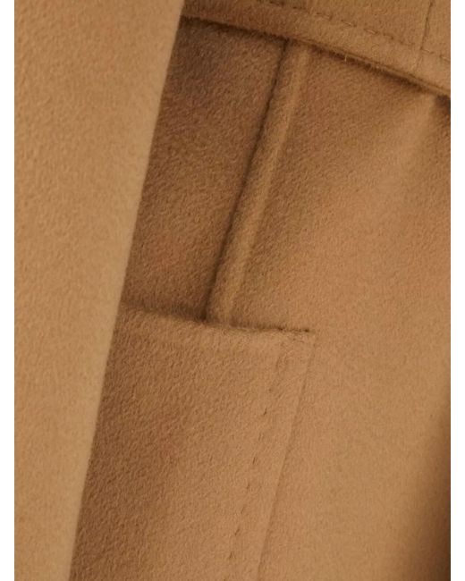 Max Mara Natural Cashmere Single-Breasted Coat