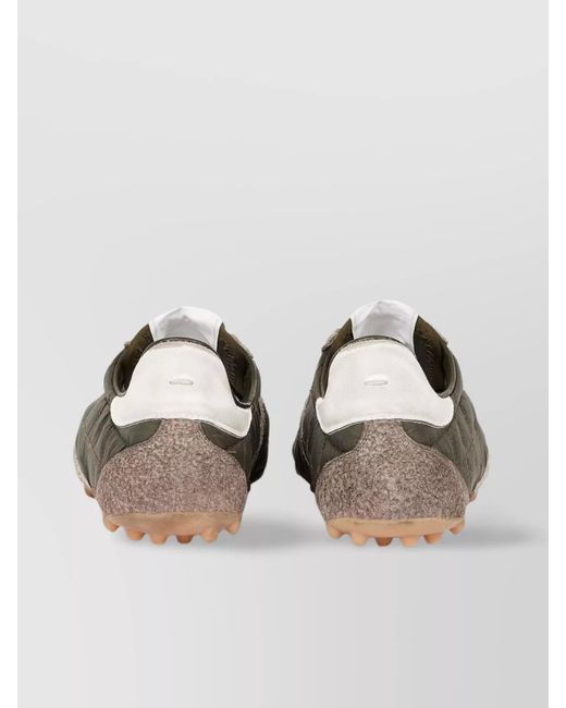 Maison Margiela Multicolor Quilted Paneled Low-Top Sneakers