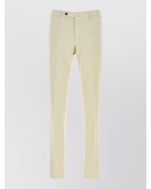 PT Torino Natural Stretch Cotton Blend Tailored Pants Belt Loops for men