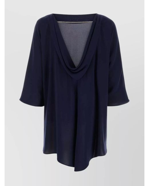 Max Mara Blue Blouse