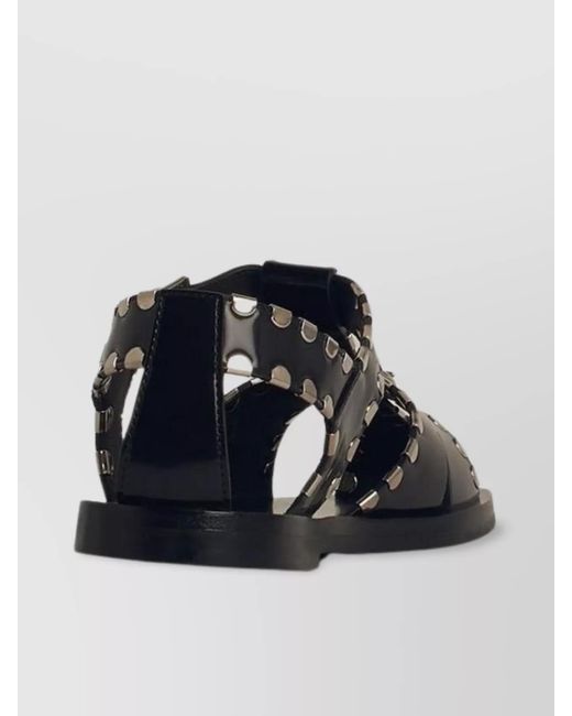 Bally Black Leather Sandals