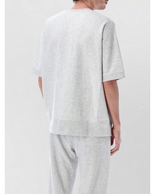 Champion Gray Short Sleeve Crew Neck Ribbed Hem Top for men