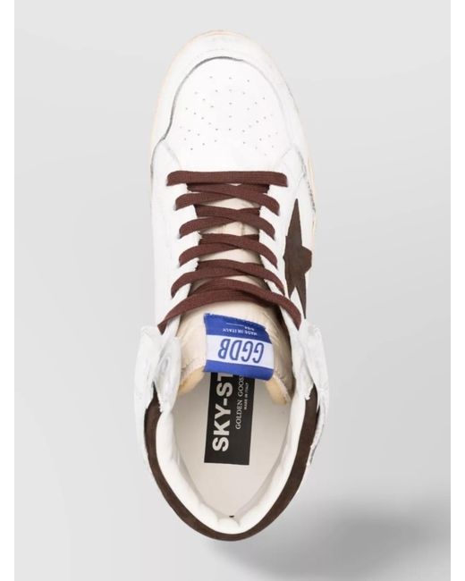 Golden Goose Deluxe Brand Metallic Leather High-Top Sneakers for men