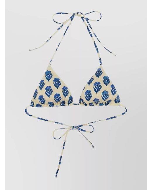 Mc2 Saint Barth Blue Leah Bikini Top
