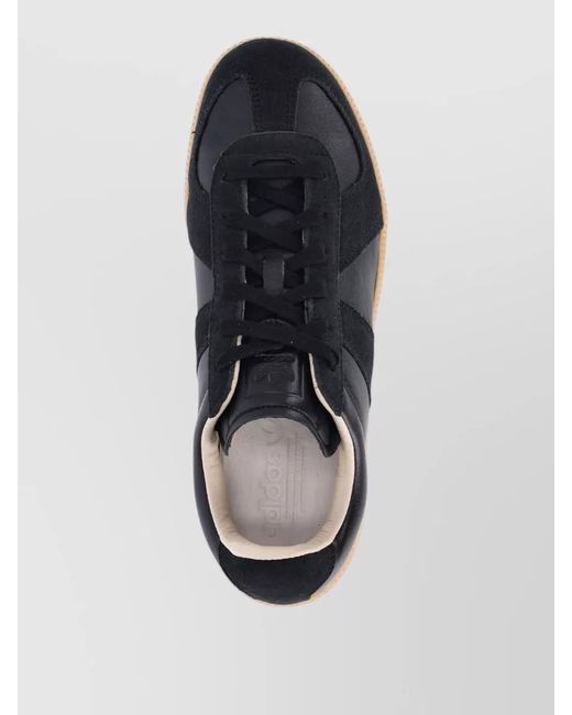 Adidas Blue Leather Low-Top Lace-Up Sneakers