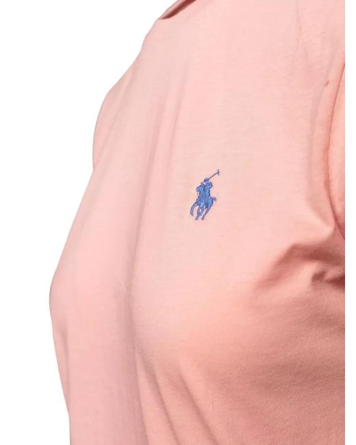 Polo Ralph Lauren Pink Cotton Classic-Fit Logo T-Shirt