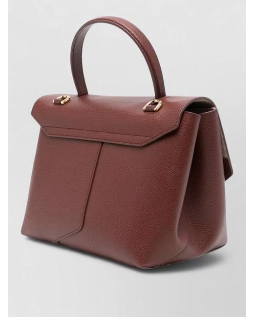 Emporio Armani Brown Medium Leather Shoulder Bag Top Handle